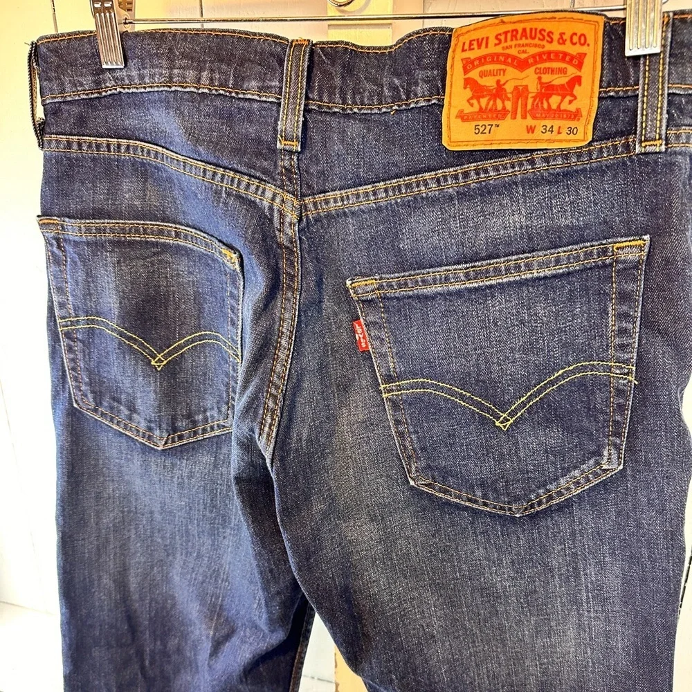 Levi Strauss 527 Slim Bootcut Men’s Jeans Dark Wash W34 L30